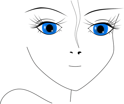 Вторая попытка нарисовать лицо в Xara